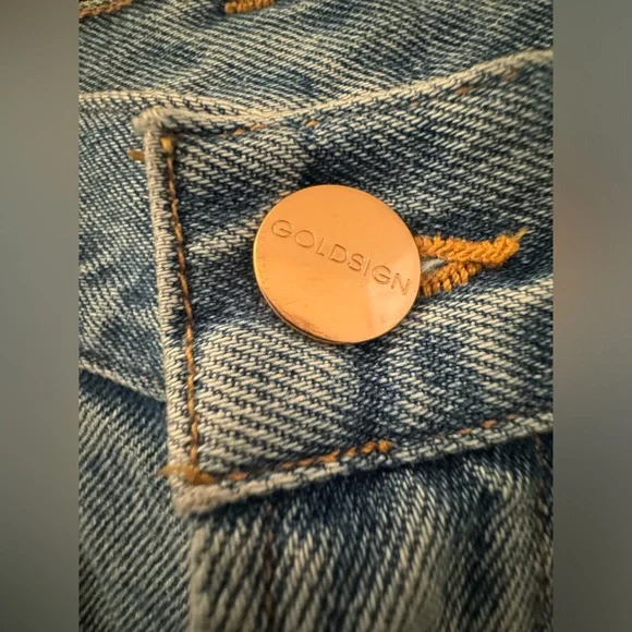 GOLDSIGNNineties high-rise straight jeans